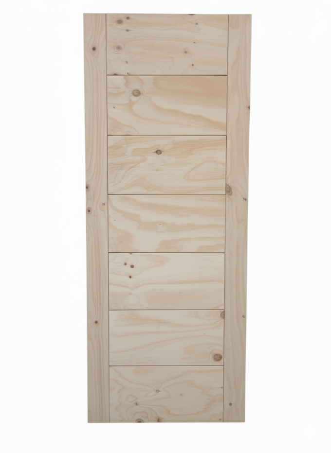 Puerta Coyahique Pino Radiata