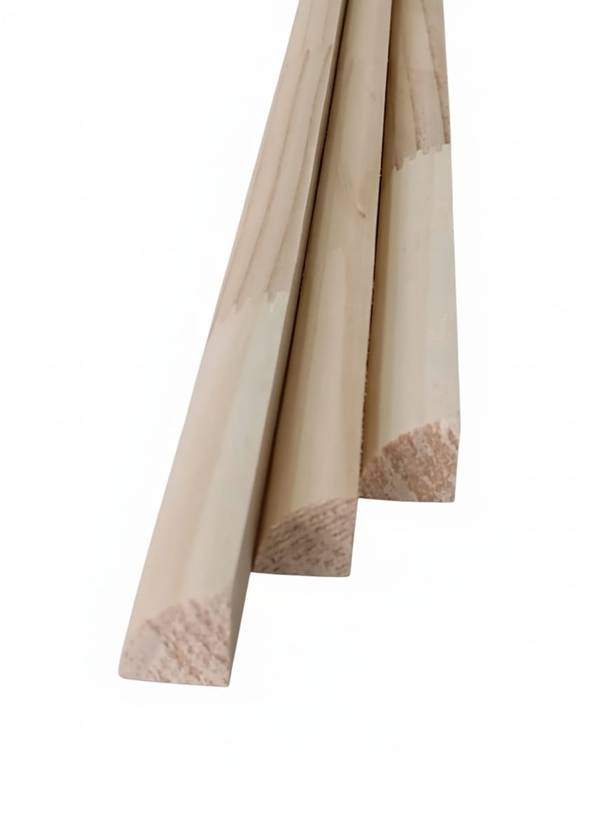 1/4  Rodón Pino Radiata 19x19x3.000mm